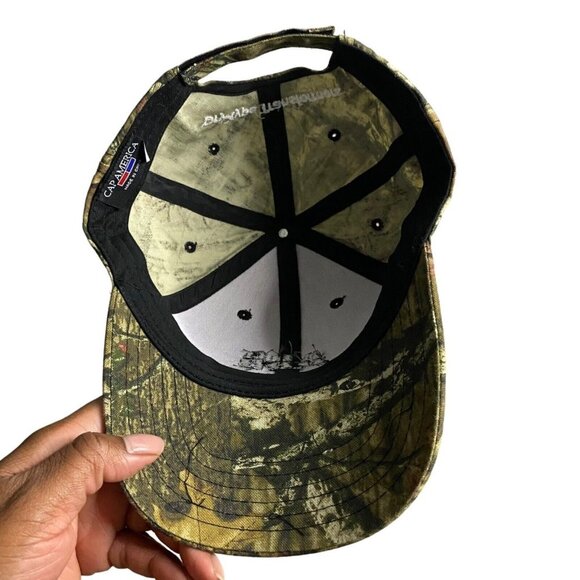 Cap America Camo Adjustable Embroidered Baseball Cap - Picture 4 of 6